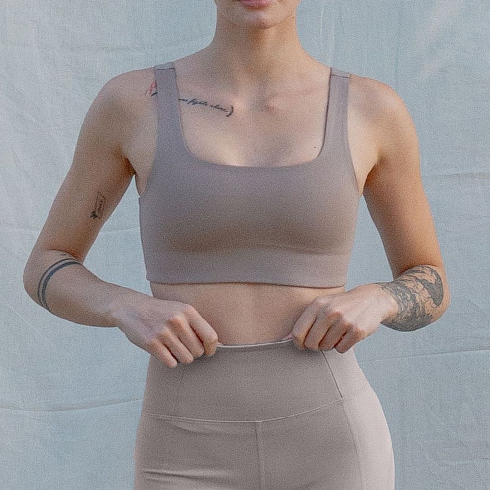 Girlfriend Collective Limestone Tommy Bra NWT
